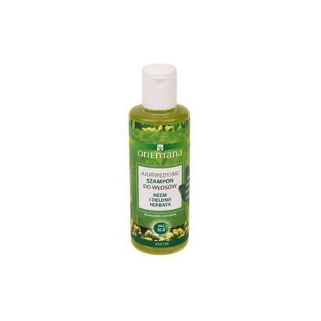 Orientana, Ajurwedyjski szampon do włosów NEEM I ZIELONA HERBATA, 210ml
